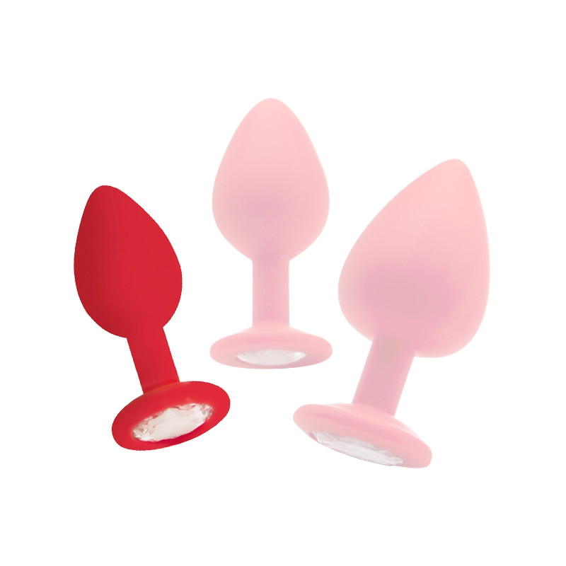 Ouch! Plug diamond Regular – 6.5 x 2.8 cm Rouge